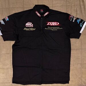 Harley Davidson Buell Racing Shirt DHD Sponsor Quarter Zip Black Men’s L NWOT